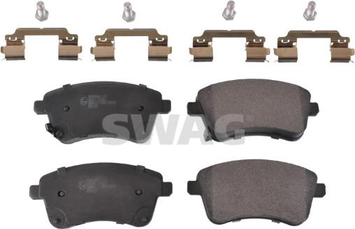 Swag 33 10 6393 - Brake Pad Set, disc brake autospares.lv