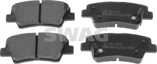 Swag 33 10 6342 - Brake Pad Set, disc brake autospares.lv