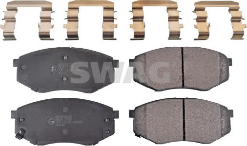 Swag 33 10 6384 - Brake Pad Set, disc brake autospares.lv