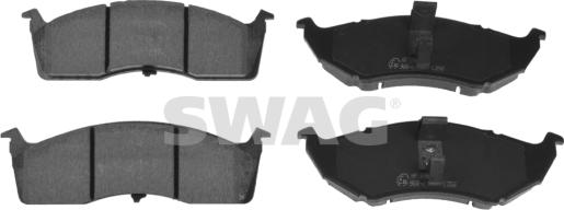Swag 33 10 0188 - Brake Pad Set, disc brake autospares.lv