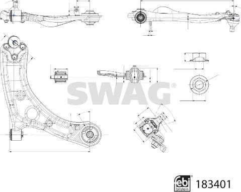 Swag 33 10 8943 - Track Control Arm autospares.lv