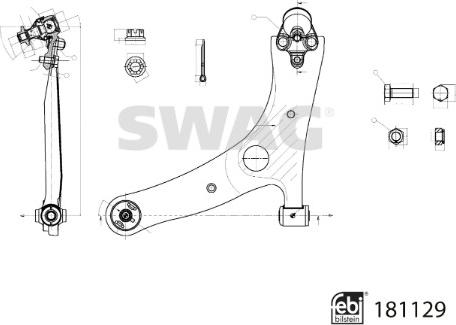 Swag 33 10 8130 - Track Control Arm autospares.lv