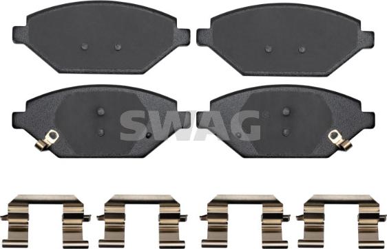 Swag 33 10 3020 - Brake Pad Set, disc brake autospares.lv