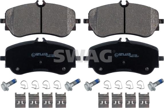 Swag 33 10 2612 - Brake Pad Set, disc brake autospares.lv