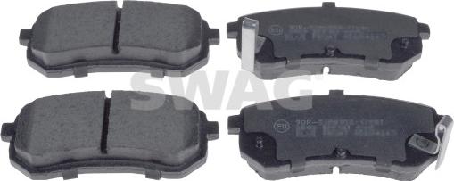 Swag 33 10 7476 - Brake Pad Set, disc brake autospares.lv