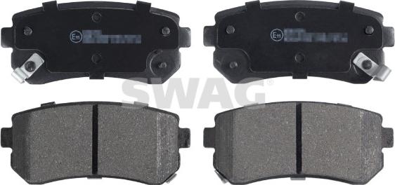 Swag 33 10 7637 - Brake Pad Set, disc brake autospares.lv