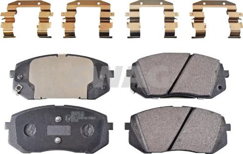 Swag 33 10 7190 - Brake Pad Set, disc brake autospares.lv