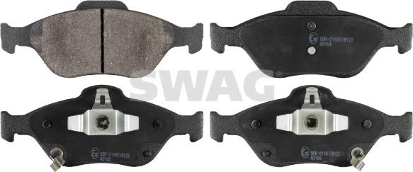 Swag 33 10 7129 - Brake Pad Set, disc brake autospares.lv