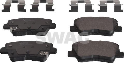 Swag 33 10 7172 - Brake Pad Set, disc brake autospares.lv