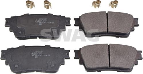 Swag 33 10 7348 - Brake Pad Set, disc brake autospares.lv