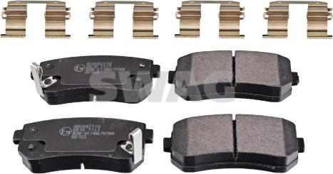 Swag 33 10 7359 - Brake Pad Set, disc brake autospares.lv