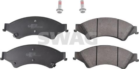 Swag 33 10 7360 - Brake Pad Set, disc brake autospares.lv