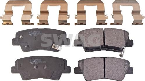 Swag 33 10 7326 - Brake Pad Set, disc brake autospares.lv