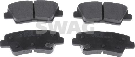 Swag 33 10 7284 - Brake Pad Set, disc brake autospares.lv