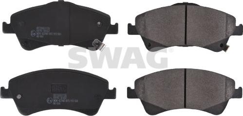 Swag 33 10 7282 - Brake Pad Set, disc brake autospares.lv