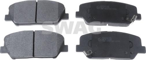 Swag 33 10 7287 - Brake Pad Set, disc brake autospares.lv