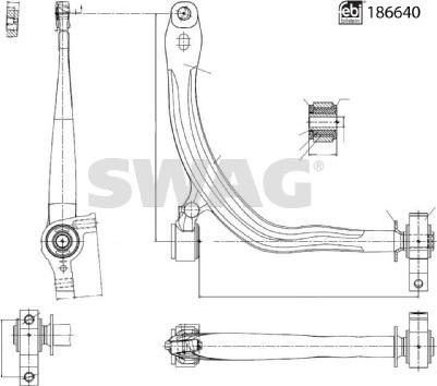 Swag 33 11 0489 - Track Control Arm autospares.lv