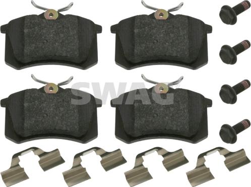 Swag 32 91 6052 - Brake Pad Set, disc brake autospares.lv