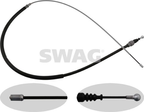 Swag 32 92 4412 - Cable, parking brake autospares.lv