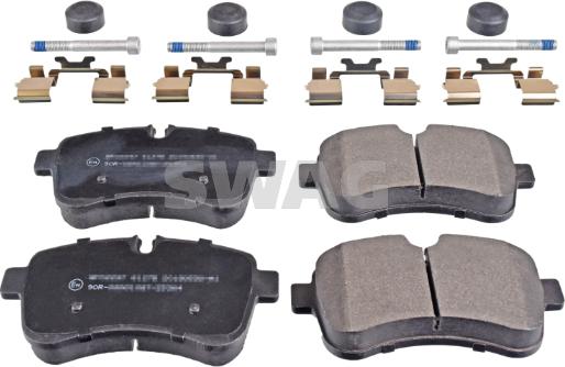 Swag 37 91 6937 - Brake Pad Set, disc brake autospares.lv