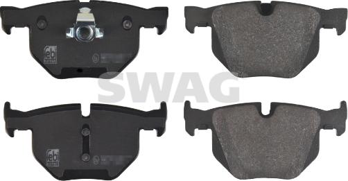 Swag 20 91 6466 - Brake Pad Set, disc brake autospares.lv