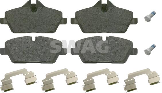 Swag 20 91 6559 - Brake Pad Set, disc brake autospares.lv