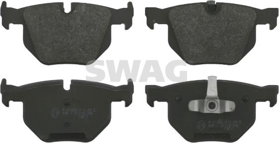 Swag 20 91 6587 - Brake Pad Set, disc brake autospares.lv