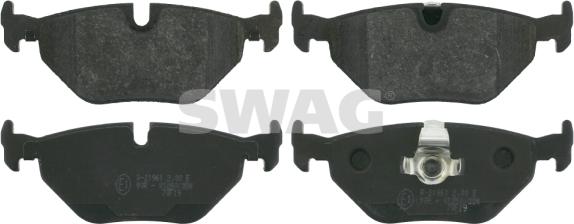 Swag 20 91 6190 - Brake Pad Set, disc brake autospares.lv
