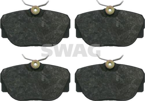 Swag 20 91 6197 - Brake Pad Set, disc brake autospares.lv