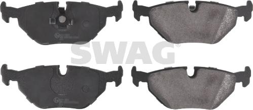 Swag 20 91 6176 - Brake Pad Set, disc brake autospares.lv