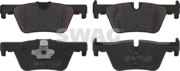 Swag 20 91 6863 - Brake Pad Set, disc brake autospares.lv