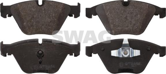 Swag 20 91 6728 - Brake Pad Set, disc brake autospares.lv