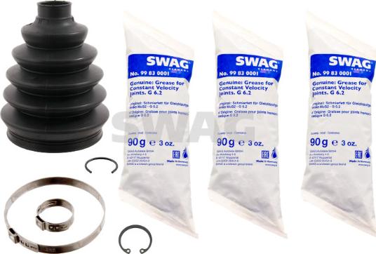 Swag 20 92 9250 - Bellow, drive shaft autospares.lv