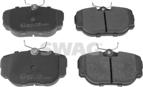 Swag 22 91 6353 - Brake Pad Set, disc brake autospares.lv