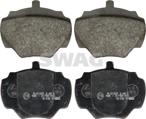 Swag 22 11 6116 - Brake Pad Set, disc brake autospares.lv