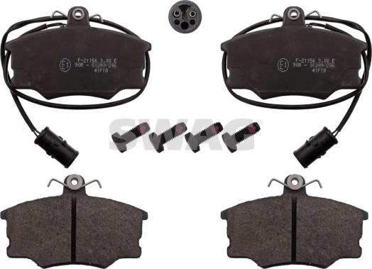 Swag 74 11 6009 - Brake Pad Set, disc brake autospares.lv