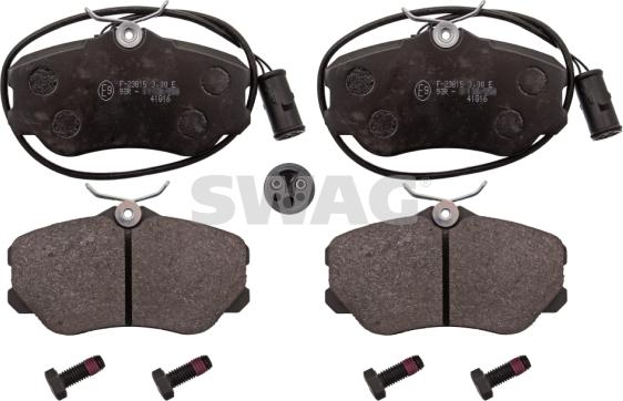 Swag 74 11 6006 - Brake Pad Set, disc brake autospares.lv