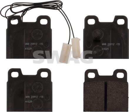 Swag 74 11 6001 - Brake Pad Set, disc brake autospares.lv