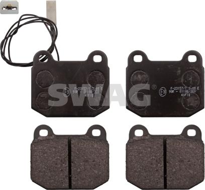 Swag 74 11 6007 - Brake Pad Set, disc brake autospares.lv