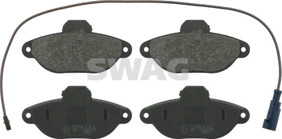 Swag 70 91 6084 - Brake Pad Set, disc brake autospares.lv