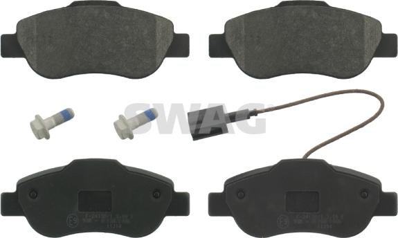 Swag 70 91 6841 - Brake Pad Set, disc brake autospares.lv