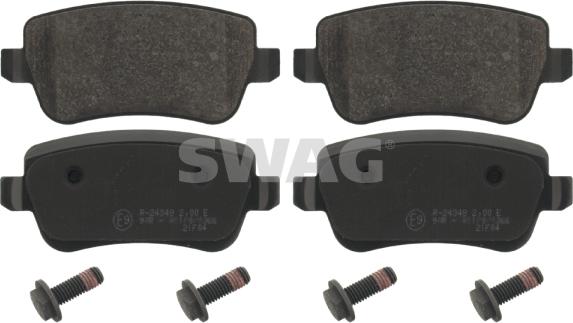 Swag 70 91 6852 - Brake Pad Set, disc brake autospares.lv