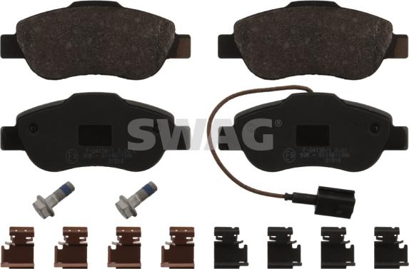 Swag 70 91 6879 - Brake Pad Set, disc brake autospares.lv