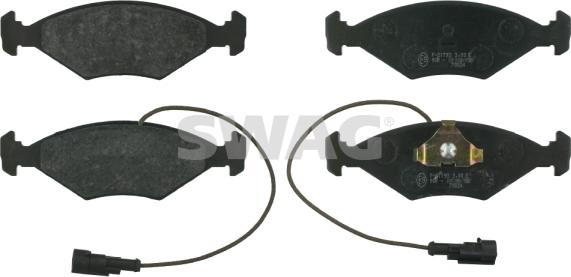 Swag 70 91 6397 - Brake Pad Set, disc brake autospares.lv