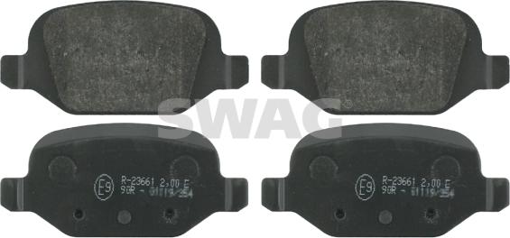 Swag 70 91 6370 - Brake Pad Set, disc brake autospares.lv
