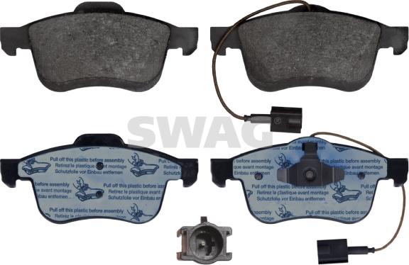 Swag 72 11 6104 - Brake Pad Set, disc brake autospares.lv