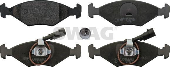 Swag 72 11 6101 - Brake Pad Set, disc brake autospares.lv