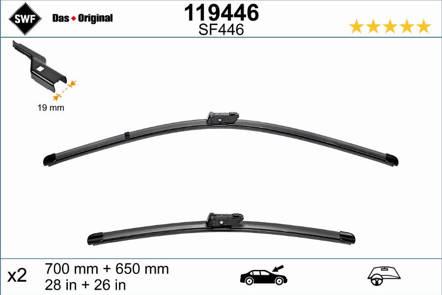 SWF 119446 - Wiper Blade autospares.lv