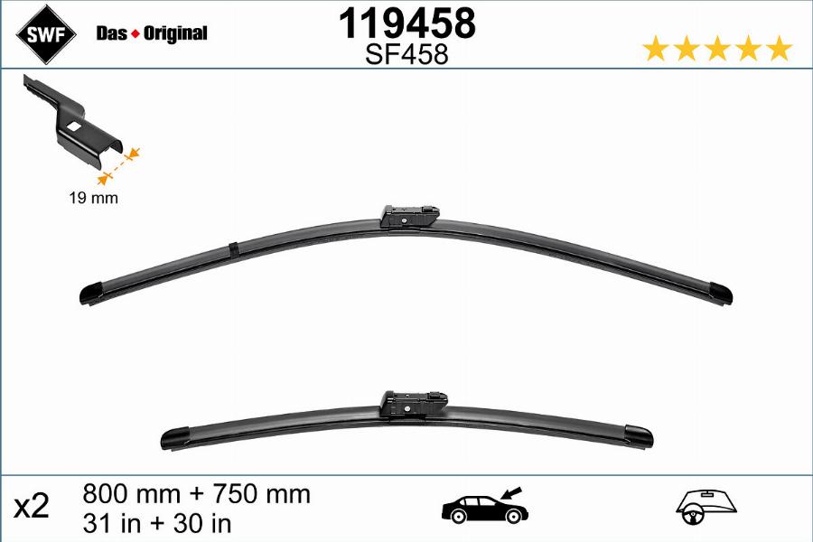 SWF 119458 - Wiper Blade autospares.lv