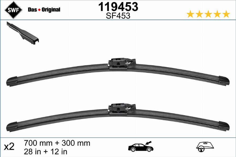 SWF 119453 - Wiper Blade autospares.lv